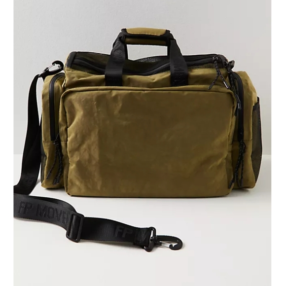 Free People Handbags - Free People Rover Recycled Nylon Weekender Bag in Olive